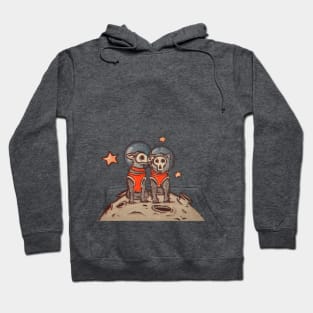 Skull dogs cosmonauts Hoodie